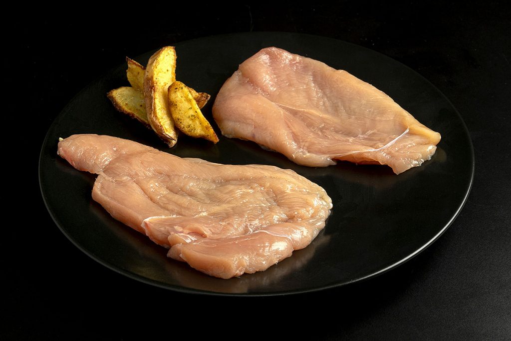 Escalope de poulet en tranche