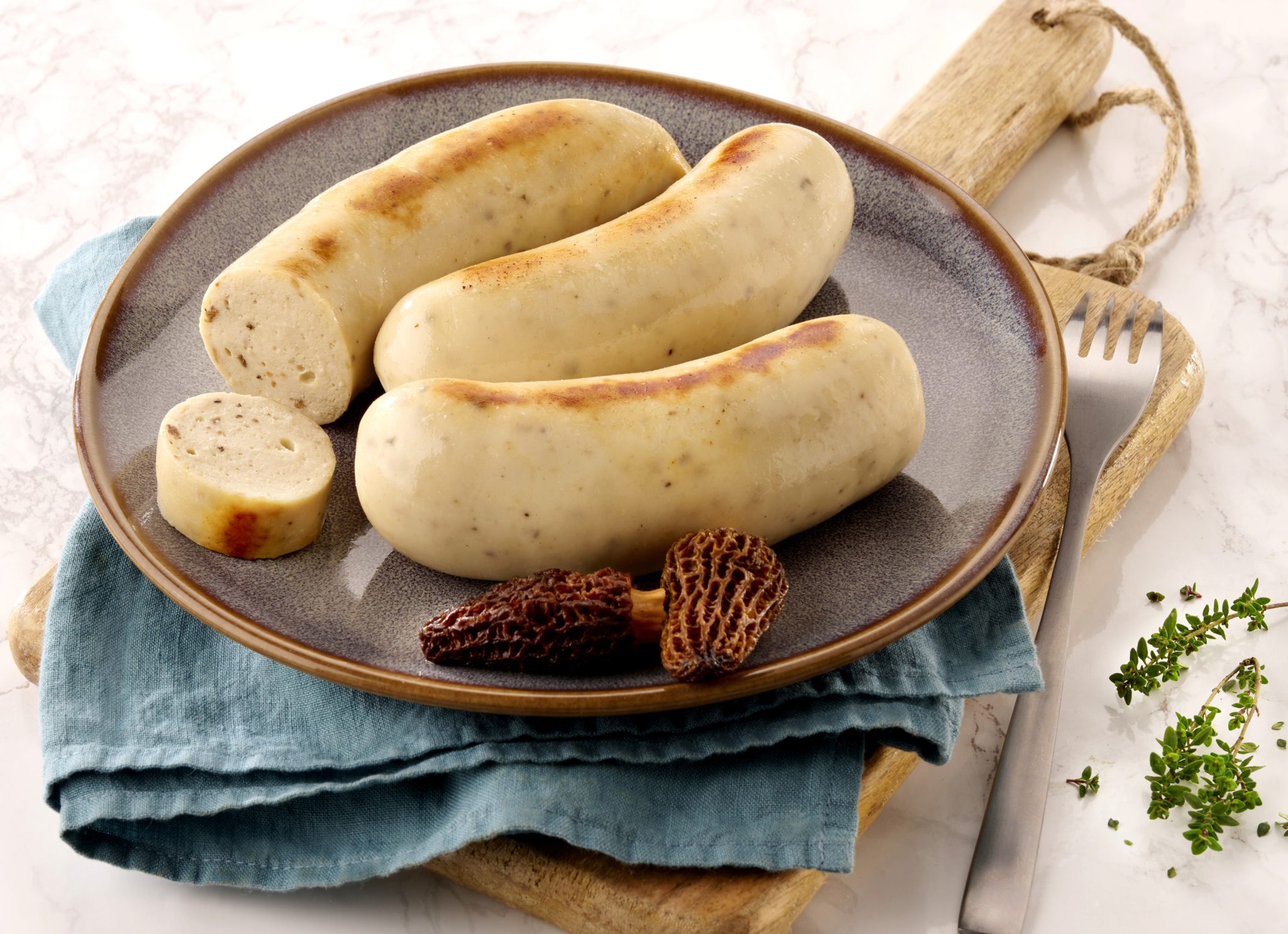Boudin blanc aux morilles